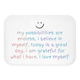 Positive Affirmation Bath Mat